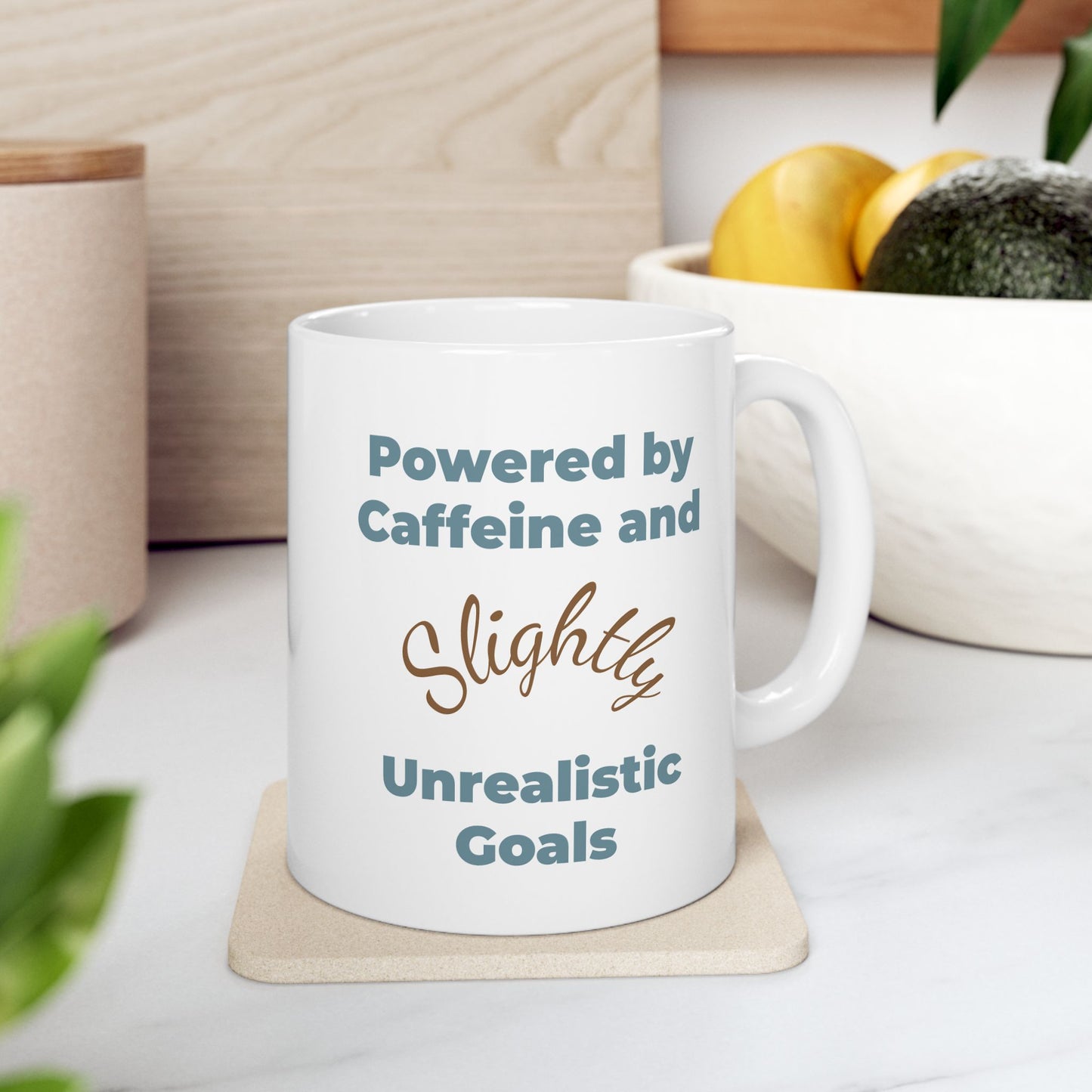 Powered By Caffeine Ceramic Mug (11oz)