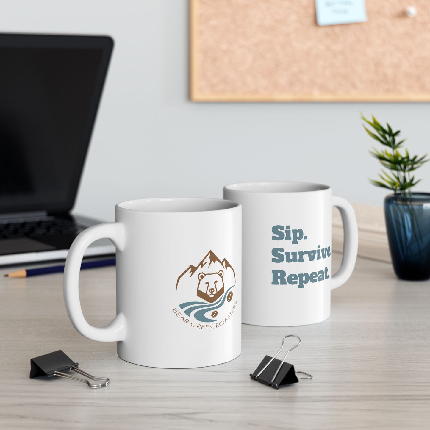 Sip. Survive. Repeat. Ceramic Mug (11oz)