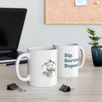 Sip. Survive. Repeat. Ceramic Mug (11oz)